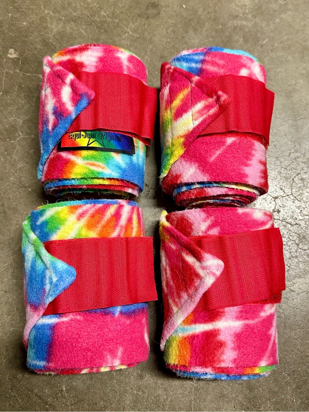 Tie-Dye Horse Polo Wraps